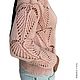 Order Women's Lotus pullover, cotton, openwork knitting, pink. SIBERIA COOL (knitting & painting) (Siberia-Cool). Livemaster. . Pullover Sweaters Фото №3