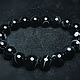 Bracelet made of natural black agate. Bead bracelet. oko-siriusa. Online shopping on My Livemaster.  Фото №2