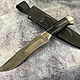 НОЖ Н2 ТУРЦИЯ (40Х10С2М (ЭИ-107), КАРЕЛЬСКАЯ БЕРЁЗА, НИКЕЛЬ, ЗЗОСС, Ножи, Москва,  Фото №1