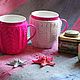 Set of Kettle in a hot water bottle. Mugs in a knitted sweater. Gifts for February 23. Katorina Rukodelnica HandMadeButik. My Livemaster. Фото №4