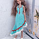 Вязаное платье для Минифи 1/4 BJD. Одежда для кукол. ToyFairyTale. Интернет-магазин Ярмарка Мастеров.  Фото №2