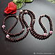 Garnet beads Natural stones Author's work, Necklace, Moscow,  Фото №1