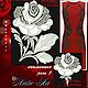 Bright rose. Rose 3 (applique), Embroidery tools, Solikamsk,  Фото №1