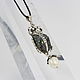 Order Bright Scarab pendant with carborundum and pearls made of 925 TS0005 silver. Sunny Silver. Livemaster. . Pendant Фото №3