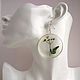 Transparent Earrings with an Annual plant of the Umbrella family Eco Boho. Earrings. WonderLand. My Livemaster. Фото №6