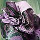 Python skin, color purple shade of fuchsi, clothing soft dressing!. Leather. SHOES&BAGS. Online shopping on My Livemaster.  Фото №2