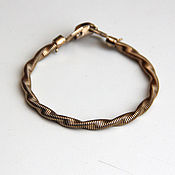 Винтаж handmade. Livemaster - original item Gold Tone Twisted Bracelet by Coro. Handmade.