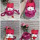 Кошечки 11 см в корзиночках ручной работы. Амигуруми куклы и игрушки. Нелли 'Любимые Игрушки'.. Ярмарка Мастеров.  Фото №4