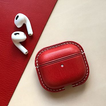 Сумки ручной работы. Ярмарка Мастеров - ручная работа Чехол для Airpods 3 из натуральной кожи. Handmade.