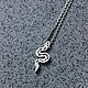 Snake Pendant with Chain | Silver | Geometry Collection. Pendant. totemicashop. My Livemaster. Фото №5