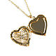 Gold-plated heart pendant, heart pendant, medallion opening. Pendant. Irina Moro. Online shopping on My Livemaster.  Фото №2