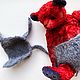 Мишка Тедди из плюша в трусах и шапке | Artist teddy bear. Мишки Тедди. Nadja Lova. Ярмарка Мастеров.  Фото №6