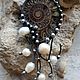 Ammonite with natural pearls (p-137), Pendants, St. Petersburg,  Фото №1