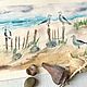 'And the sea will tell a good fairy tale...'watercolour (sea, landscape), Pictures, Korsakov,  Фото №1