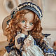 doll Stefania. Author's textile doll collectible, Boudoir doll, Taganrog,  Фото №1