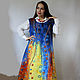 Order Sundress ' Kiss. Klimt'. silk wool. Livemaster. . Dresses Фото №3