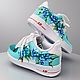 Кроссовки белые, кастом обуви Nike Air Force 1, цветы, ручная роспись. Кроссовки. Olgavolgoart. Роспись одежды и обуви. Кастом. Интернет-магазин Ярмарка Мастеров.  Фото №2