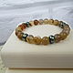 Bracelet made of beige-brown agate and hematite. Rosary bracelet. RoyalWorkshop. Online shopping on My Livemaster.  Фото №2