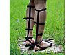 NEW!  Roman Sandals leather Open zipper black. Sandals. Katorina Rukodelnica HandMadeButik. My Livemaster. Фото №4