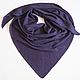 scarves: Knitted merino scarf with lurex purple and silver, Kerchiefs, Cheboksary,  Фото №1