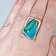 Chrysocolla Ring. Rings. Stones Gems from Siberia. Online shopping on My Livemaster.  Фото №2