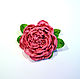 Rose brooch 'Romantic'. Brooches. Novozhilova Hats. Online shopping on My Livemaster.  Фото №2