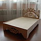 Dollhouse bed double high back 338
