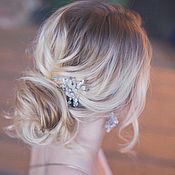 Обруч для волос в стиле бохо / свадебное украшение /веточка в прическу