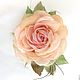 Order FABRIC FLOWERS. Chiffon rose 'Ramekin'. fioridellavita. Livemaster. . Brooches Фото №3