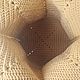 Сумка вязаная "Магнолия". Сумка-шоппер. Knitted basket. Ярмарка Мастеров.  Фото №5