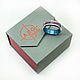 Ring made of white gold, blue titanium and sugilite. Rings. asgdesign. My Livemaster. Фото №6