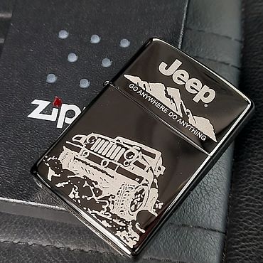 Подарки и сувениры ручной работы. Ярмарка Мастеров - ручная работа Зажигалка Zippo 150 c гравировкой JEEP Пройдёшь везде Сможешь всё. Handmade.