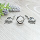 Order Rhinestone (earrings and ring) (1303). The Precious Casket. Livemaster. . Jewelry Sets Фото №3