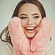 Rabbit fur mittens for winter. Mittens. Forestfox. Family Fur Atelier. Online shopping on My Livemaster.  Фото №2