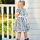 Платье в стиле ретро для девочки из хлопка. Платье. Детская одежда 'Zephir'. Интернет-магазин Ярмарка Мастеров.  Фото №2