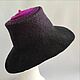 Hat with 8 cm brim Telescope gradient two-tone. Hats1. Zhanna. Online shopping on My Livemaster.  Фото №2