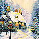 Oil painting Winter house, Pictures, Moscow,  Фото №1