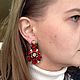 Серьги "Кармен" (в стиле Dolce &Gabbana). Серьги классические. sheff.store (handmadetlt). Интернет-магазин Ярмарка Мастеров.  Фото №2