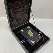 Сувениры и подарки handmade. Livemaster - original item Complete works | Yesenin (gift leather book in a casket). Handmade.