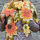 Large openwork shawl with autumn leaves Fairy Autumn. Shawls. Вязаные футболки, топы, джемпера от 'Azhurles'. My Livemaster. Фото №4