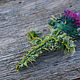 Textile boho brooch Thistle. Brooches. Heat hands (TeplOlino). Online shopping on My Livemaster.  Фото №2