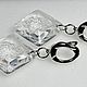 Заказать Swarovski серьги Crystal Silver Shadow 28mm. TLN North. Ярмарка Мастеров. . Серьги классические Фото №3