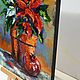 Garnet and Poinsettia oil painting Painting red flower. Pictures. Vladyart. Online shopping on My Livemaster.  Фото №2