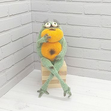 Куклы и игрушки ручной работы. Ярмарка Мастеров - ручная работа Лягушка плюшевая. Handmade.
