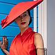 Шляпа "Rouge Dior". Шляпы. 'Ariadne's thread' (ariadna_hats). Ярмарка Мастеров.  Фото №5