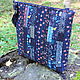 Order Patchwork Bag Large, Shopper, Patchwork, Boho Blue, 35*35. Svetlana (patchwork) patchwork. Livemaster. . Crossbody bag Фото №3