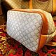 Заказать Винтаж: Сумка-ведро Celine Paris Beige Macadam Small Bucket Crossbody. Chic bags. Ярмарка Мастеров. . Сумки винтажные Фото №3