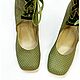 Комплект "Ciottoli verdi". Туфли. MIKYAMO *обувь ручной работы*. Интернет-магазин Ярмарка Мастеров.  Фото №2