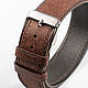 Brown Solid Genuine Leather Strap. Watch Straps. Asketica. Online shopping on My Livemaster.  Фото №2