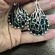 Серьги. Осенние деревья. (KU&KU). Серьги классические. KU&KU Jewelry (Ку-энд-Ку) (ku-and-ku). Интернет-магазин Ярмарка Мастеров.  Фото №2